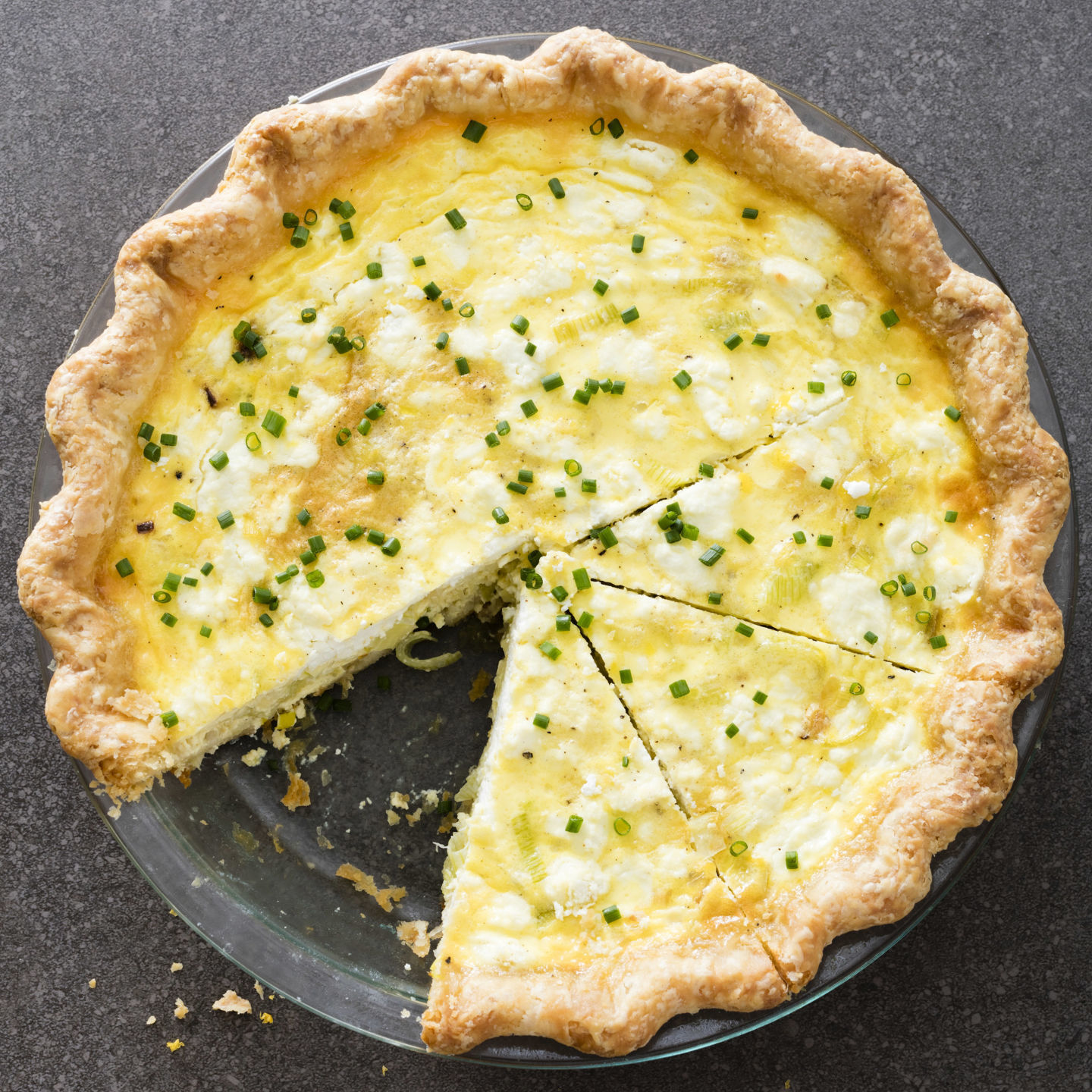 Food Column ATK Leek and Goat Cheese Quiche
